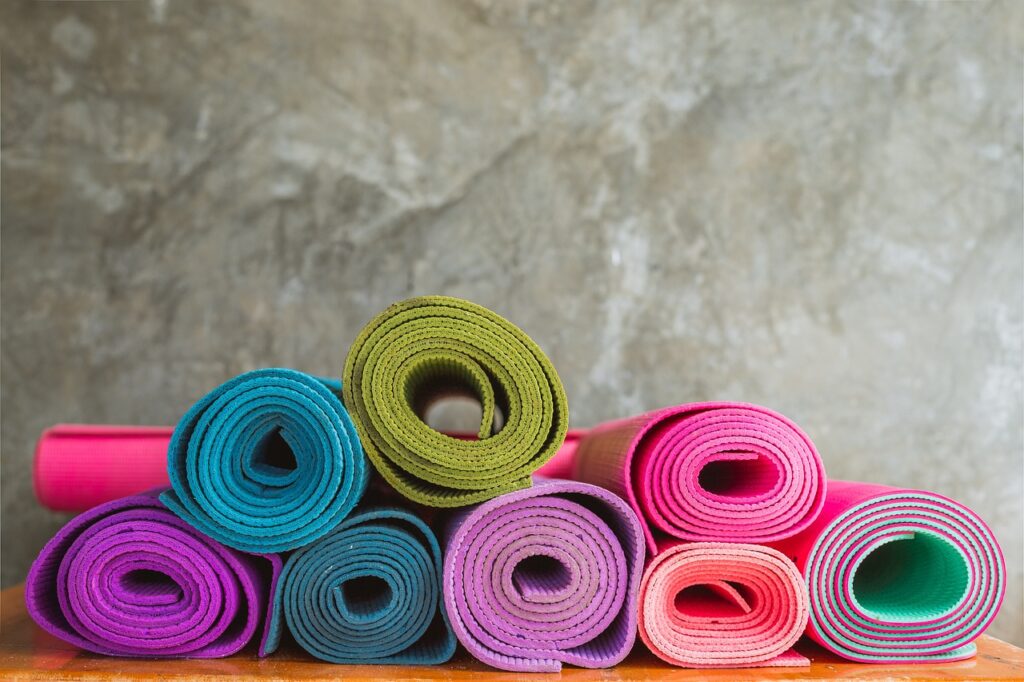 plusieurs tapis de sport